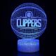 Beling 3D lampa,NBA  L.A. Clippers, 16 farebná QX6