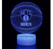 Beling 3D lampa,NBA Brooklyn Nets, 16 farebná QX7