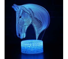 Beling 3D lampa, Hlava Koňa, 7 farebná S13