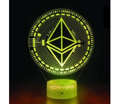 Beling 3D lampa Ethereum, 7 farebná S4ADDS584L