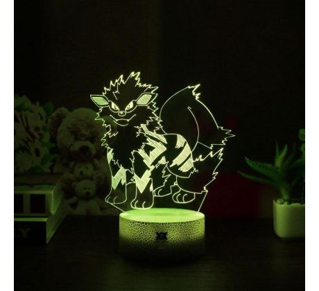 Beling 3D lampa, Arcanine, 7 farebná S485DC