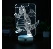 Beling 3D lampa, Dragonite, 7 farebná L7