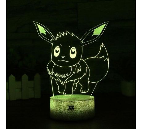 Beling 3D lampa, Eevee, 7 farebná S478