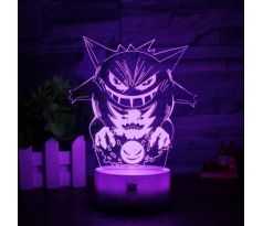 Beling 3D lampa, Gengar , 7 farebná S485