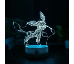 Beling 3D lampa,Glaceon, 7 farebná CXWS5