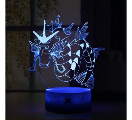 Beling 3D lampa, Gyarados, 7 farebná CXWS5