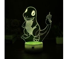 Beling 3D lampa,Charmander, 7 farebná S476