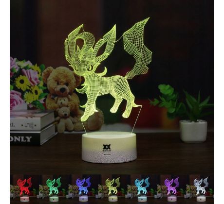 Beling 3D lampa, Leafeon, 7 farebná CXWS5A