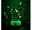 Beling 3D lampa,Pikachu , 7 farebná S481