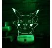 Beling 3D lampa,Pikachu 2, 7 farebná S480