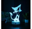 Beling 3D lampa, Purrloin, 7 farebná 9VFFW