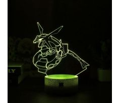 Beling 3D lampa, Rayquaza, 7 farebná, 3CVF6