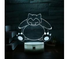 Beling 3D lampa,Snorlax , 7 farebná S483