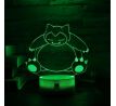 Beling 3D lampa,Snorlax , 7 farebná S483