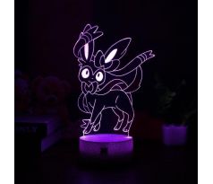 Beling 3D lampa,Sylveon, 7 farebná, LO5