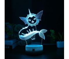 Beling 3D lampa, Vaporeon, 7 farebná, QW5F6