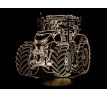 Beling 3D lampa, Traktor Case Optum , 7 farebná XC3