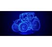 Beling 3D lampa, Traktor Claas Arion , 7 farebná XC38