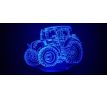 Beling 3D lampa, Traktor Claas Arion ,16 farebná XC38