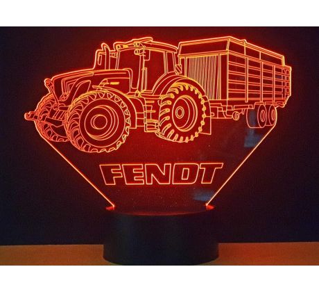 Beling 3D lampa, Traktor Fendt s prívesom, 7 farebná PPE56