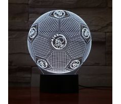 Beling 3D lampa, Ajax Amsterdam lopta, 7 farebná TZ5555R