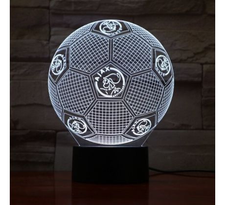 Beling 3D lampa, Ajax Amsterdam lopta, 7 farebná TZ5555R