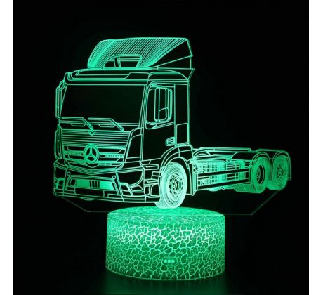 Beling 3D lampa,Kamion Mercedes, 7 farebná DFJE58JsSQ6JW