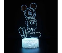 Beling 3D lampa,Mickey Mouse 7 Farebná REW5