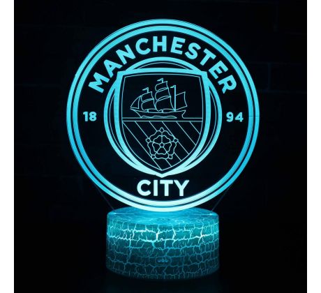 Beling Detská lampa, Manchester city, 7 farebná QS470