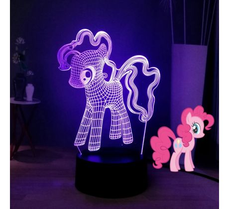 Beling 3D lampa My little pony, 7 Farebná QSX8F