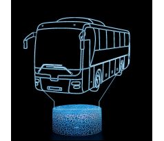 Beling 3D lampa, Autobus, 7 farebná K122