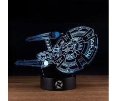 Beling 3D lampa, Star trek loď, 7 farebná WSJGC25