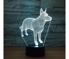 Beling 3D lampa, Nemecký ovčiak, 7 farebná S42QA875STA