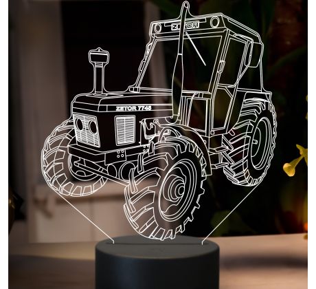 Beling 3D lampa,Zetor 7745, 7 farebná GF22