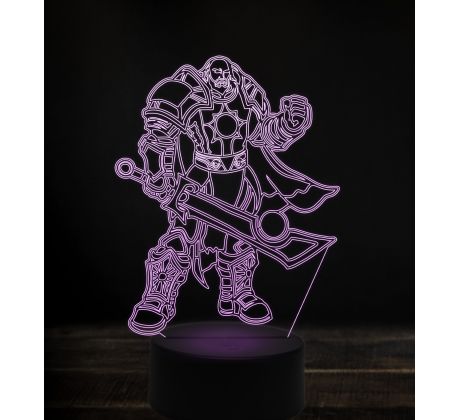 Beling 3D lampa, anduin lothar, 7 Farebná V1LT