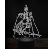 Beling 3D lampa, arthas, 7 Farebná V1LE