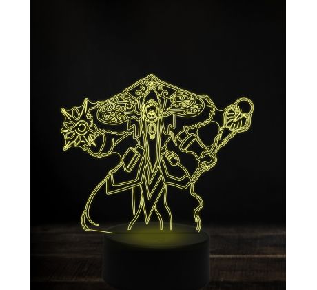 Beling 3D lampa, magus medivh, 7 Farebná V1LA