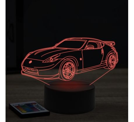 Beling 3D lampa, nissan 370Z nismo, 7 farebná Y9