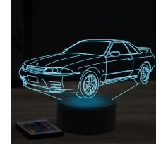 Beling 3D lampa,nissan GTR R32, 7 farebná Y11