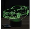 Beling 3D lampa,nissan GTR R34, 7 farebná Y113