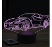 Beling 3D lampa,nissan GTR R35, 7 farebná Y114