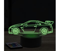 Beling 3D lampa,nissan GTR side , 7 farebná Y116