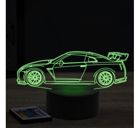 Beling 3D lampa,nissan GTR side , 7 farebná Y116