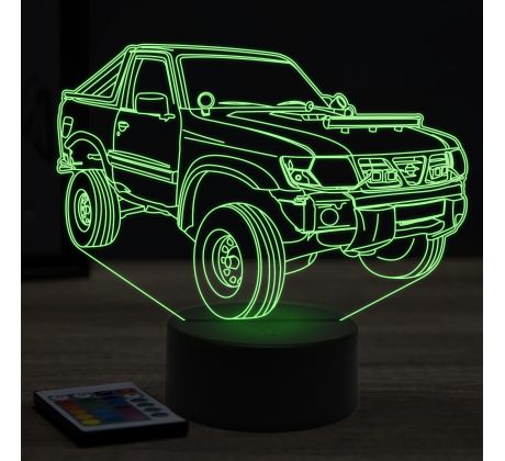 Beling 3D lampa,nissan offroad pickup , 7 farebná Y117