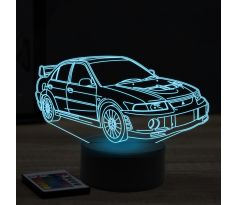 Beling 3D lampa,mitsubishi EVO6 1999, 7 farebná Y22