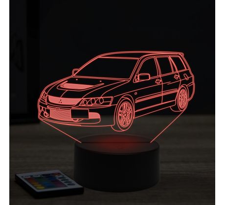 Beling 3D lampa, Mitsubishi Lancer Evo 9 vagon,7 farebná Y35