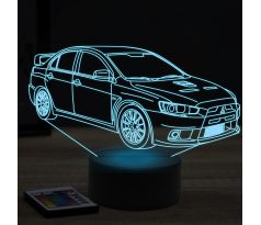 Beling 3D lampa,Mitsubishi Evo X model 2 ,7 farebná Y37