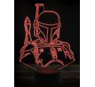 Beling 3D lampa, boba fett, 7 farebná WD1