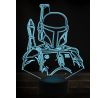 Beling 3D lampa, boba fett, 7 farebná WD1