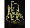 Beling 3D lampa, boba fett, 7 farebná WD1